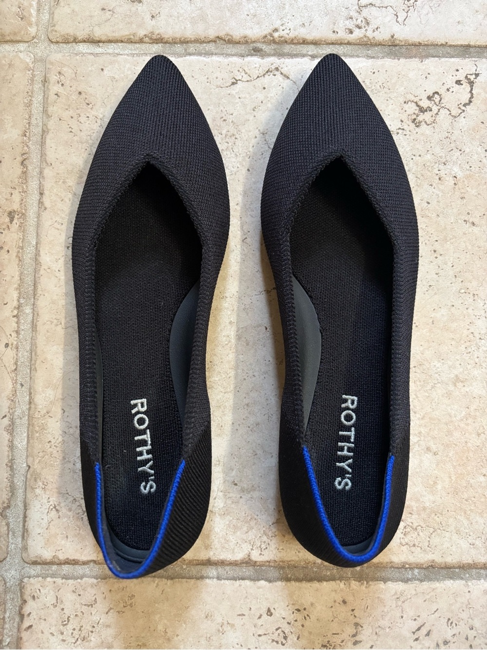 Rothy's Black Point II (size 7.5)